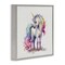 Stupell Industries Watercolor Unicorn & Rainbow Mane Framed Giclee, design by Creative Studio